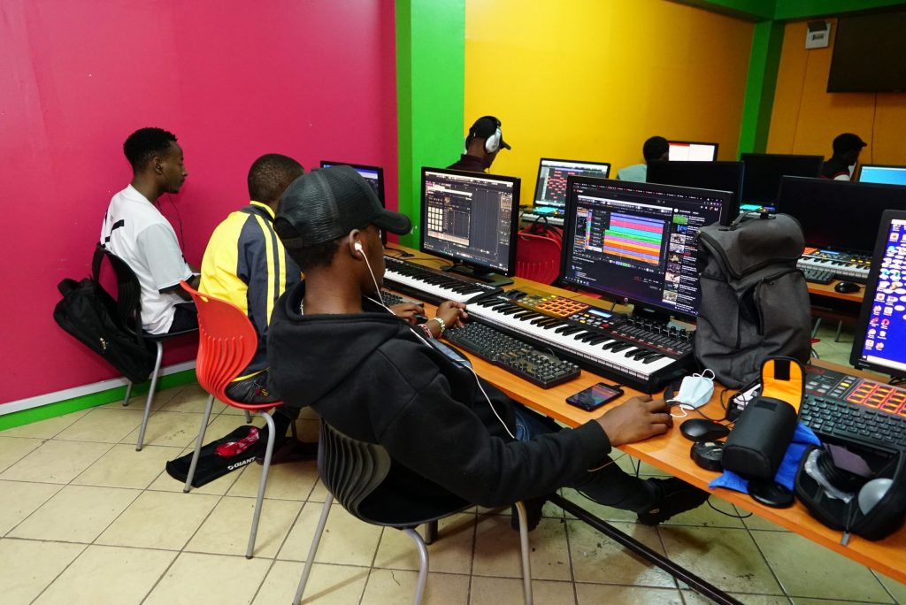 music-production-school-kenya. Students-at-our-music-production-school-in-Nairobi-CBD